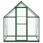 vidaXL Serre avec cadre de base vert 169x114x195 cm aluminium