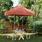 vidaXL Tente de fête 200 x 200 x 306 cm Terre cuite Tissu Oxford
