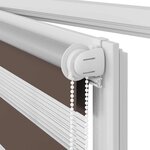 Store enrouleur tamisant 100 x 175 cm marron