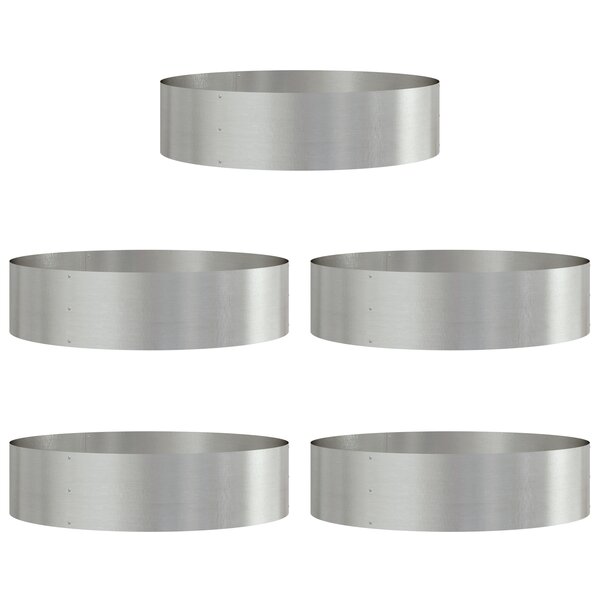 vidaXL Pots en acier inoxydable Acier inoxydable Grand Durable