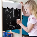 Tour d'apprentissage - CHILDREN'S SHOP - bois vernis et tableau ardoise