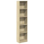 vidaXL Bibliothèque chêne sonoma 40x24x176 cm bois d'ingénierie