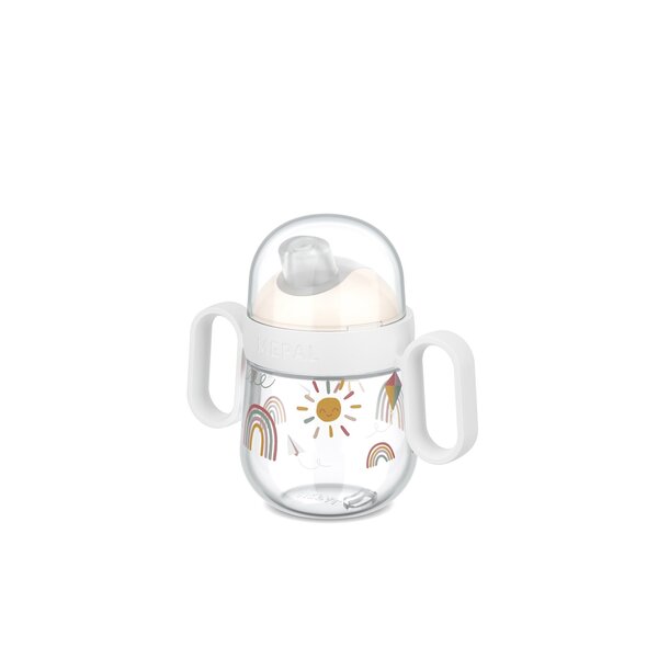 Mepal 108017065245 - Gobelet avec bec anti-débordement  Mio 200 ml - Little Dutch - Sunshine & Rainbow