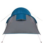vidaXL Tente de camping tunnel 3 personnes bleu imperméable