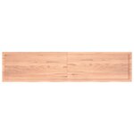 vidaXL Dessus de table marron clair bois chêne massif traité