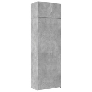 vidaXL Armoire de rangement gris béton 70x42 5x225cm bois d'ingénierie
