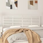 vidaXL Tête de lit murale Blanc 166x3x63 cm Bois massif de pin