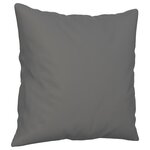 vidaXL Canapé 3 places avec oreillers gris foncé 180 cm