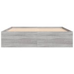 vidaXL Cadre de lit sonoma gris 160x200 cm