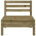 vidaXL Canapés de jardin sans accoudoirs 4 Pièces bois pin imprégné