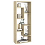 vidaXL Étagère murale Chêne sonoma 36x16x90 cm Bois d'ingénierie