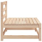 vidaXL Canapés de jardin sans accoudoirs 2 Pièces blanc bois pin massif