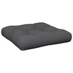 vidaXL Coussins de palette 2 Pièces anthracite tissu