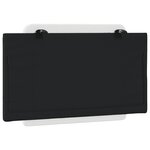 vidaXL Coussin de tête de lit noir et blanc 90 cm similicuir
