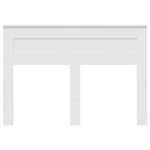 vidaXL Tête de lit avec tête de lit Blanc 140 cm Bois d'ingénierie