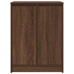 vidaXL Armoire à chaussures chêne marron 57x34x76 cm bois d'ingénierie