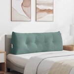 vidaXL Coussin de Dos Vert Mer 120 x 24 x 50 cm Velours