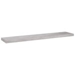 vidaXL Étagère murale flottante Gris béton 120x23 5x3 8 cm MDF