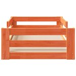 vidaXL Cadre de lit sans matelas cire marron 80x200 cm bois pin massif