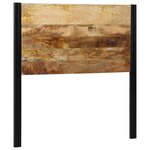 vidaXL Tête de lit 100 cm bois massif manguier et fer