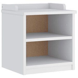 vidaXL Banc de couloir SANDNES blanc 45x40x50 cm bois de pin massif