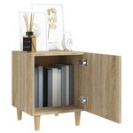 vidaXL Table de chevet Chêne sonoma Bois d'ingénierie