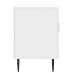 vidaXL Meuble TV Blanc brillant 99 x 34 5 x 50 cm Bois d'ingénierie