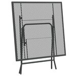 vidaXL Ensemble à manger de jardin 5 Pièces Maille Métal Anthracite