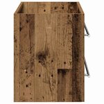 vidaXL Meuble pour Évier avec tiroir Bois Ancien 100 x 38.5 x 48 cm