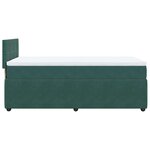 vidaXL Sommier à lattes de lit avec matelas Vert foncé 90x190 cm