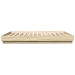 vidaXL Cadre de lit sans matelas chêne sonoma 180x200 cm