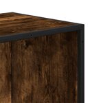 vidaXL Bibliothèque chêne fumé 40x35x76 cm bois d'ingénierie