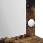 vidaXL Table de Toilette avec étagère Chêne fumé 100 x 41 x 135 cm