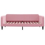 vidaXL Lit de jour avec lit gigogne rose 100x200 cm velours
