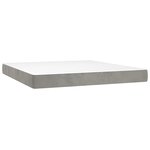 vidaXL Matelas de lit à ressorts ensachés fermeté moyenne 160x210x20 cm velours