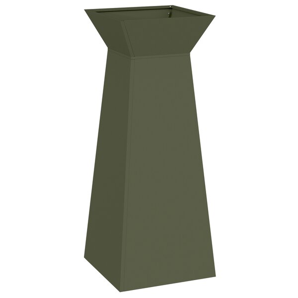 vidaXL Support de plante Vert olive Métal 40 x 40 x 101 cm Jardinières