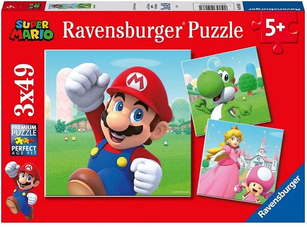 Puzzle 3x49 pieces Super Mario