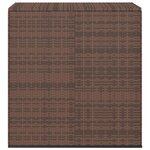 vidaXL Boîte à coussins de jardin Résine tressée 100x49x103 5cm Marron