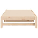 vidaXL Lit coulissant sans matelas 2x(90x190) cm Bois de pin massif