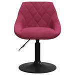 vidaXL Tabouret de bar Rouge bordeaux Velours