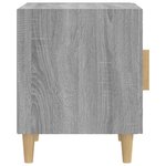 vidaXL Tables de chevet 2 Pièces Sonoma gris Bois d'ingénierie