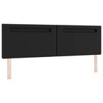 vidaXL Lit à ressorts avec matelas noir  super king  en simili cuir