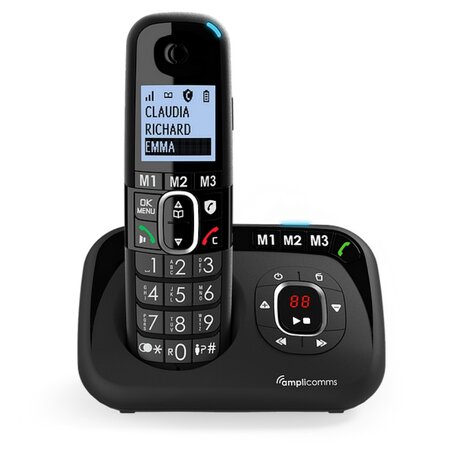 Téléphone sans fil senior avec répondeur amplicomms bigtel 1580 - La Poste