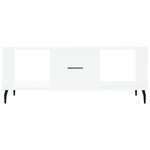 vidaXL Table basse blanc 102x50x40 cm bois d'ingénierie