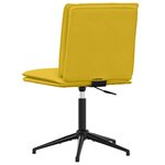 vidaXL Chaises à manger lot de 4 jaune velours