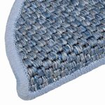 vidaXL Tapis d'escalier autocollants 30 Pièces 56x17x3 cm bleu