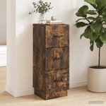 vidaXL Armoire à tiroirs 33 x 34 5 x 87 cm Bois d'ingénierie