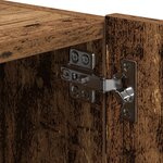 Meuble TV vidaXL avec lumières LED en vieux bois 80x35x31 cm