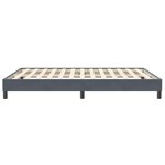 vidaXL Cadre de lit sans matelas gris foncé 160x210 cm velours