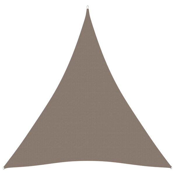 vidaXL Voile de parasol tissu oxford triangulaire 4x4x4 m taupe